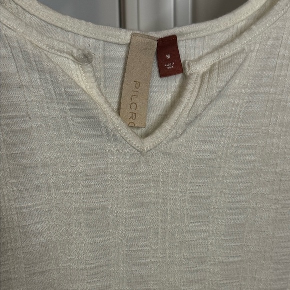Pilcro Ivory Ribbed Tank Top - Picture 2 of 3